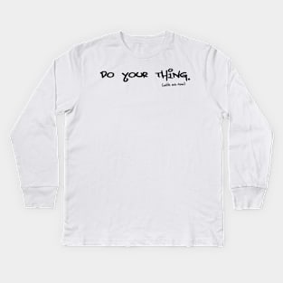 Do Your Thing - Black Swan BTS Kids Long Sleeve T-Shirt